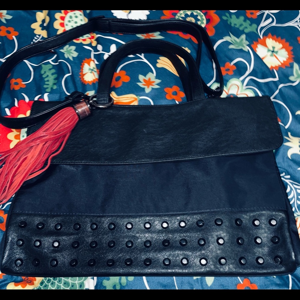 Keanu square flip top purse